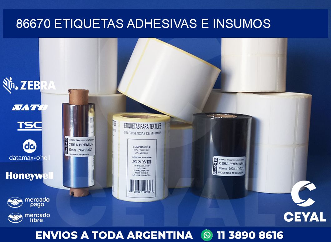 86670 ETIQUETAS ADHESIVAS E INSUMOS