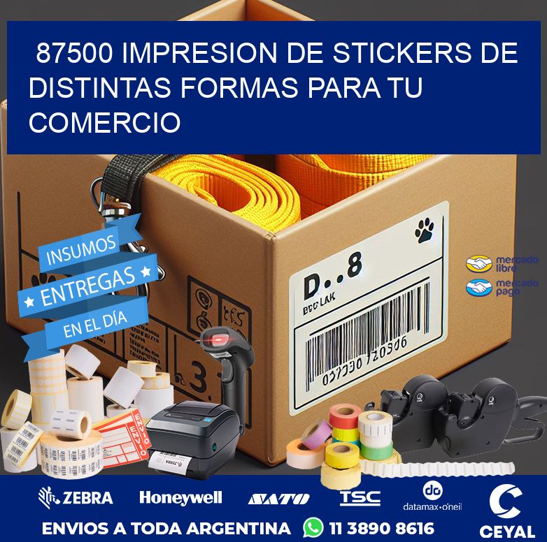 87500 IMPRESION DE STICKERS DE DISTINTAS FORMAS PARA TU COMERCIO