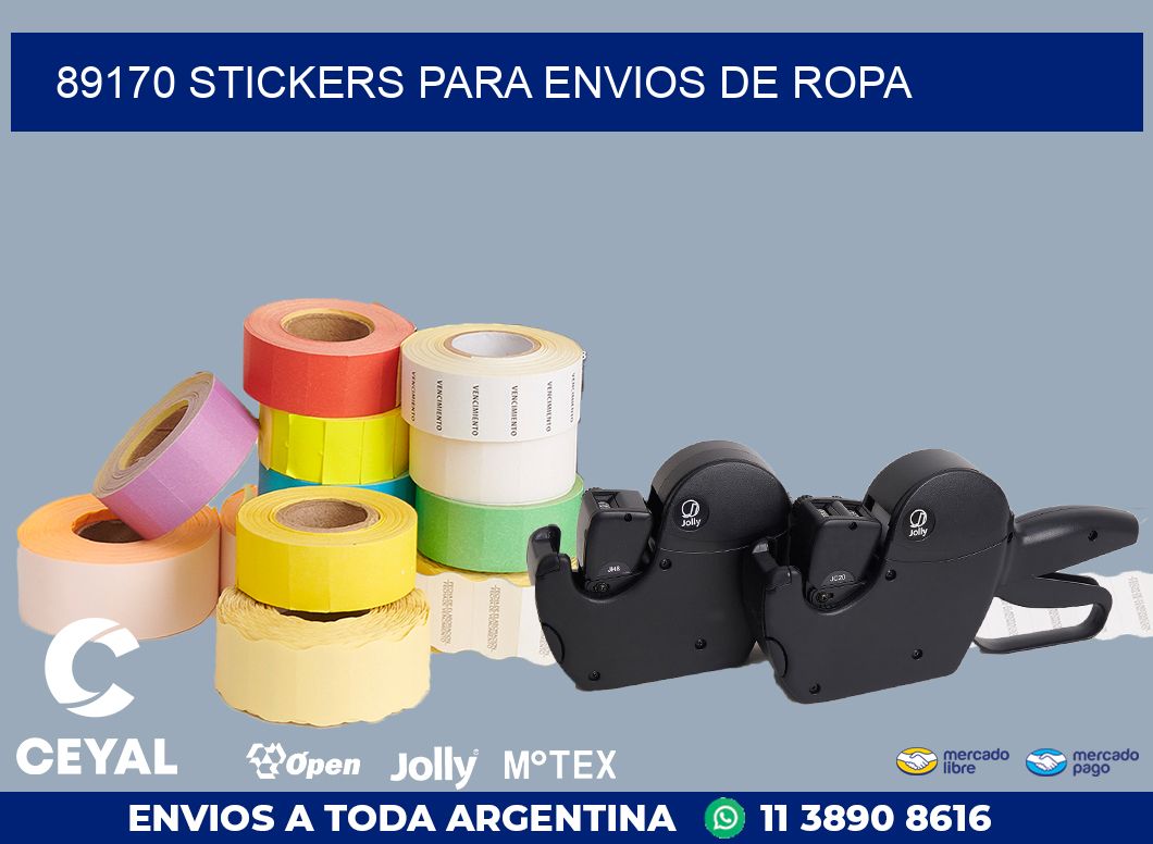 89170 STICKERS PARA ENVIOS DE ROPA