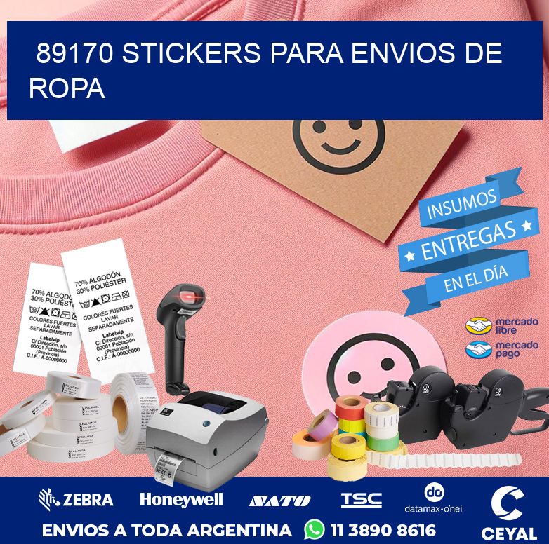 89170 STICKERS PARA ENVIOS DE ROPA