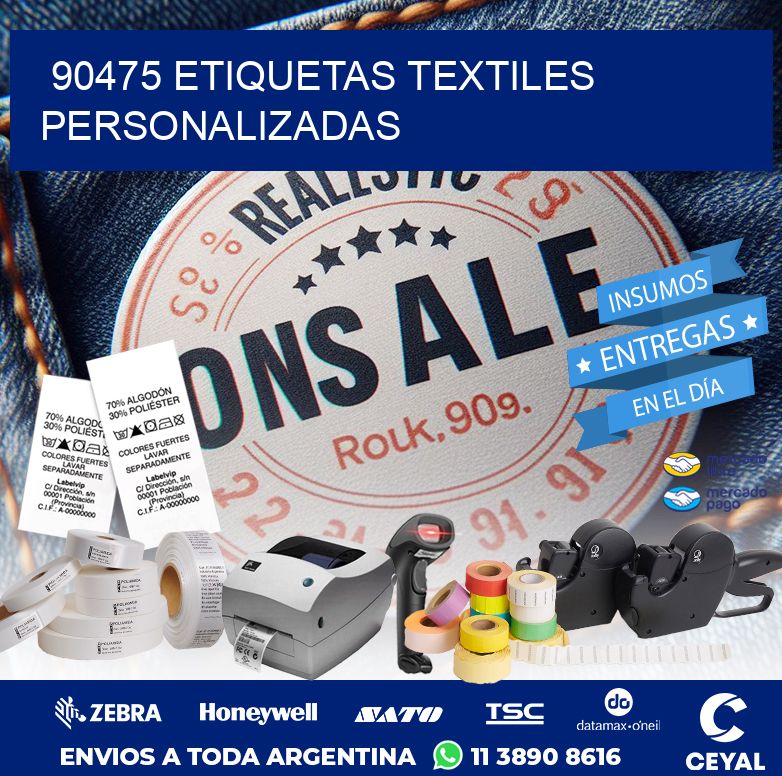 90475 ETIQUETAS TEXTILES PERSONALIZADAS