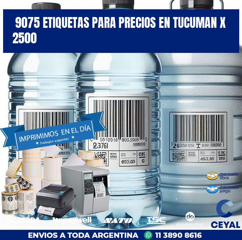 9075 ETIQUETAS PARA PRECIOS EN TUCUMAN X 2500