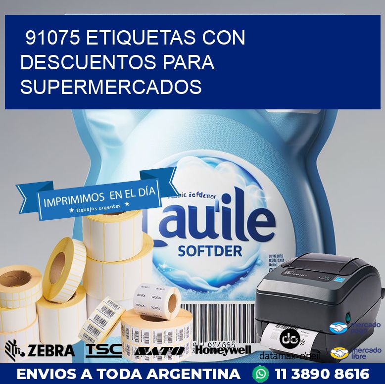 91075 ETIQUETAS CON DESCUENTOS PARA SUPERMERCADOS