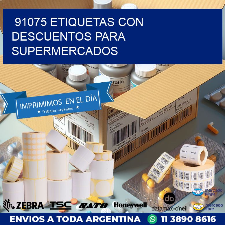 91075 ETIQUETAS CON DESCUENTOS PARA SUPERMERCADOS