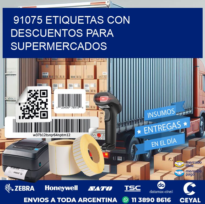 91075 ETIQUETAS CON DESCUENTOS PARA SUPERMERCADOS