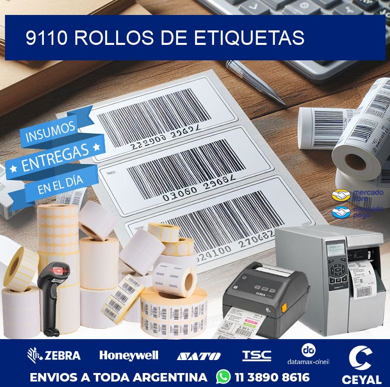 9110 ROLLOS DE ETIQUETAS