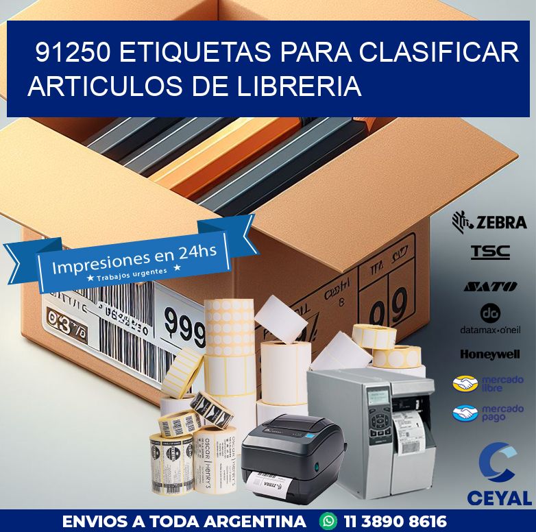 91250 ETIQUETAS PARA CLASIFICAR ARTICULOS DE LIBRERIA