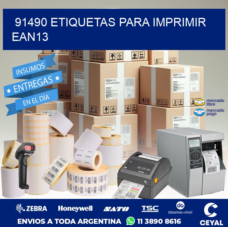 91490 ETIQUETAS PARA IMPRIMIR EAN13