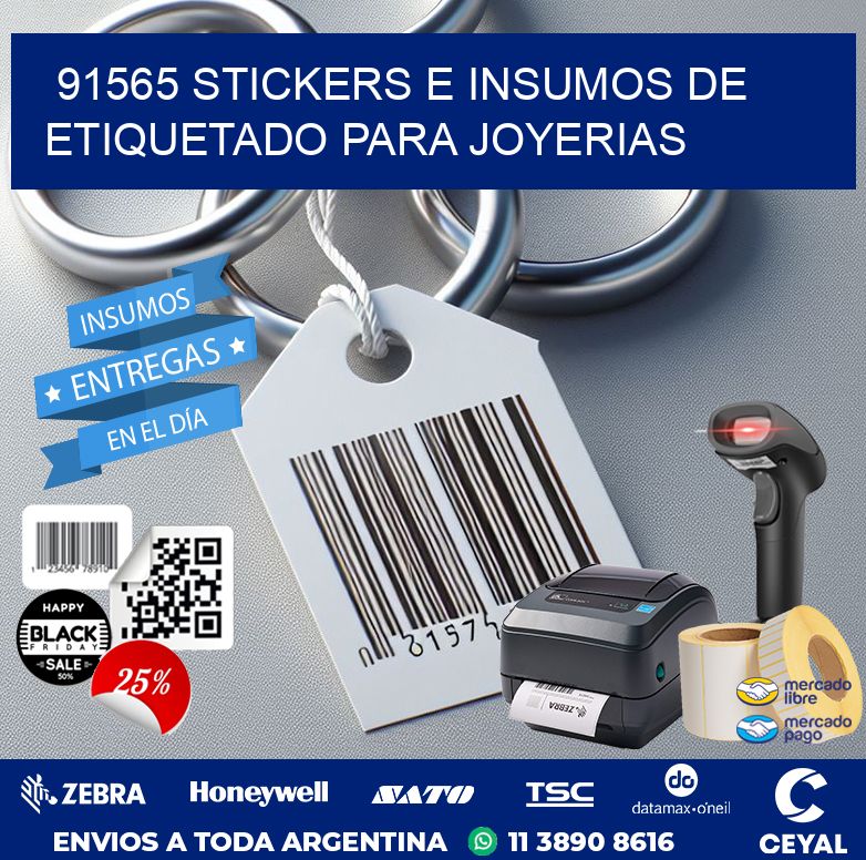 91565 STICKERS E INSUMOS DE ETIQUETADO PARA JOYERIAS