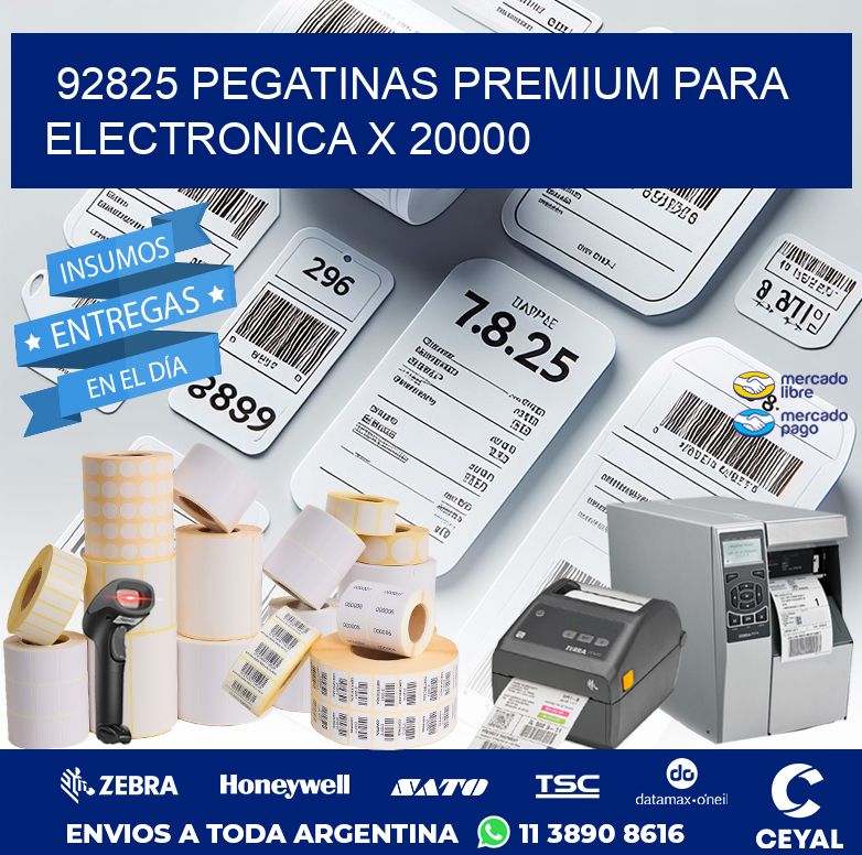 92825 PEGATINAS PREMIUM PARA ELECTRONICA X 20000