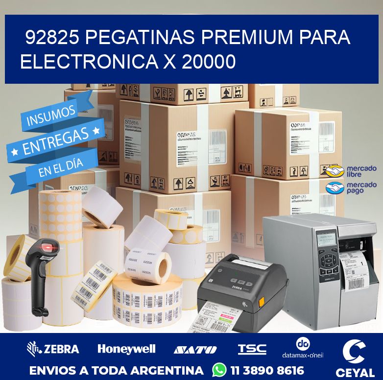 92825 PEGATINAS PREMIUM PARA ELECTRONICA X 20000