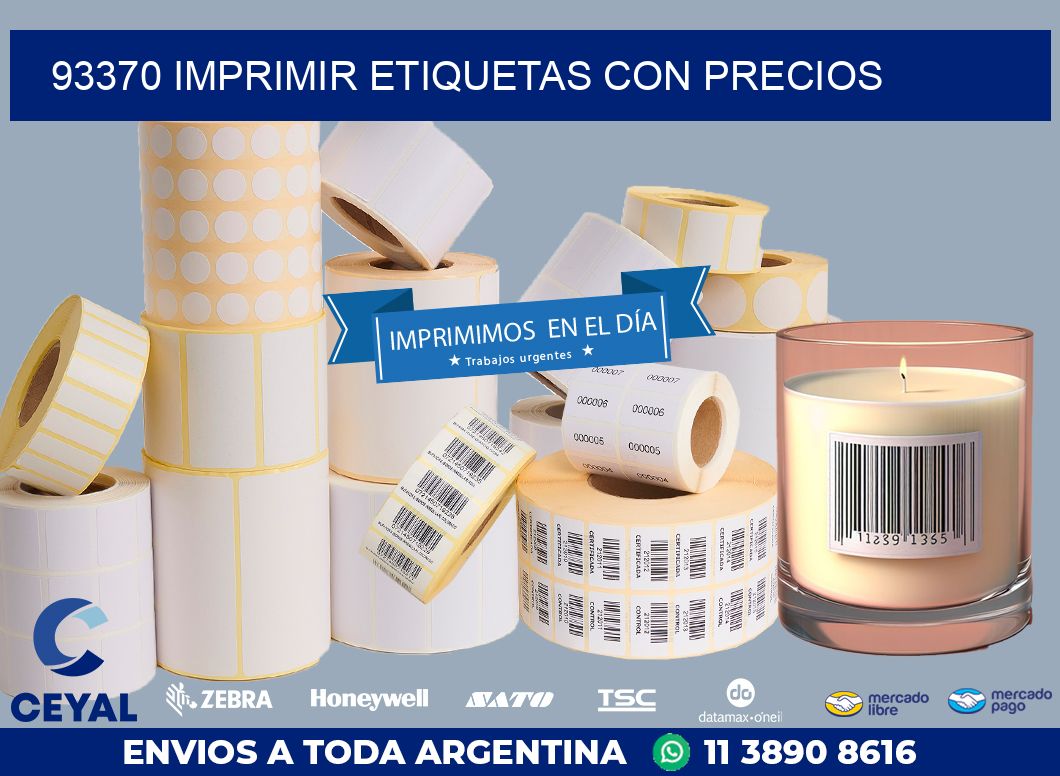 93370 IMPRIMIR ETIQUETAS CON PRECIOS
