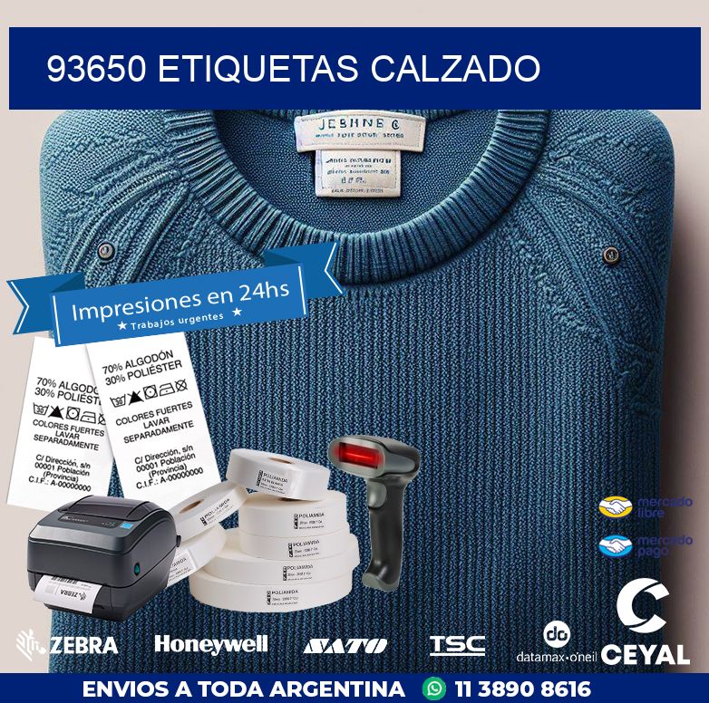 93650 ETIQUETAS CALZADO