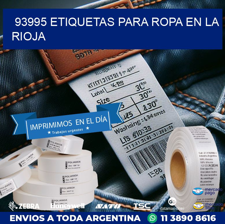 93995 ETIQUETAS PARA ROPA EN LA RIOJA