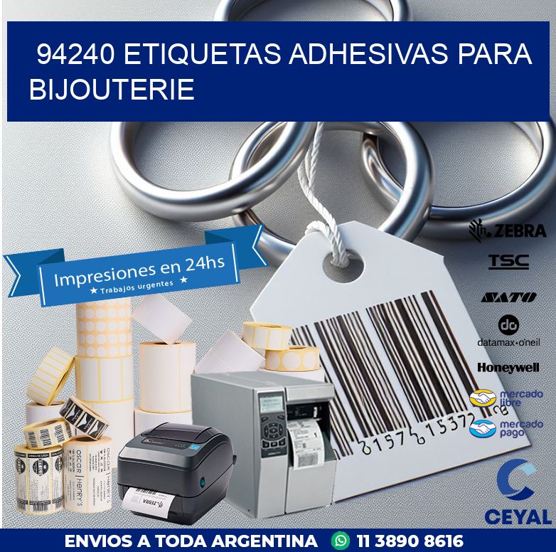 94240 ETIQUETAS ADHESIVAS PARA BIJOUTERIE