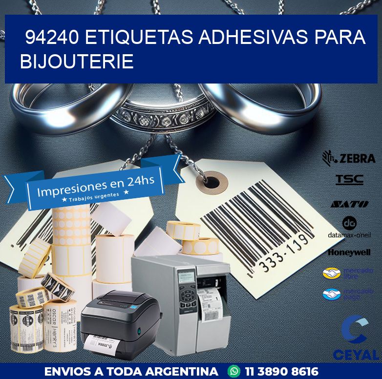 94240 ETIQUETAS ADHESIVAS PARA BIJOUTERIE