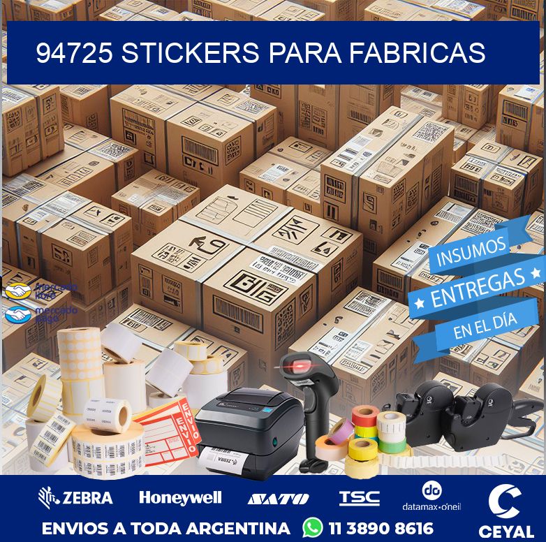 94725 STICKERS PARA FABRICAS