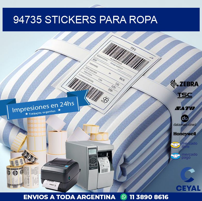 94735 STICKERS PARA ROPA