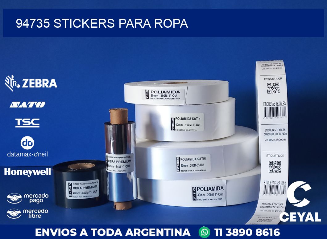 94735 STICKERS PARA ROPA