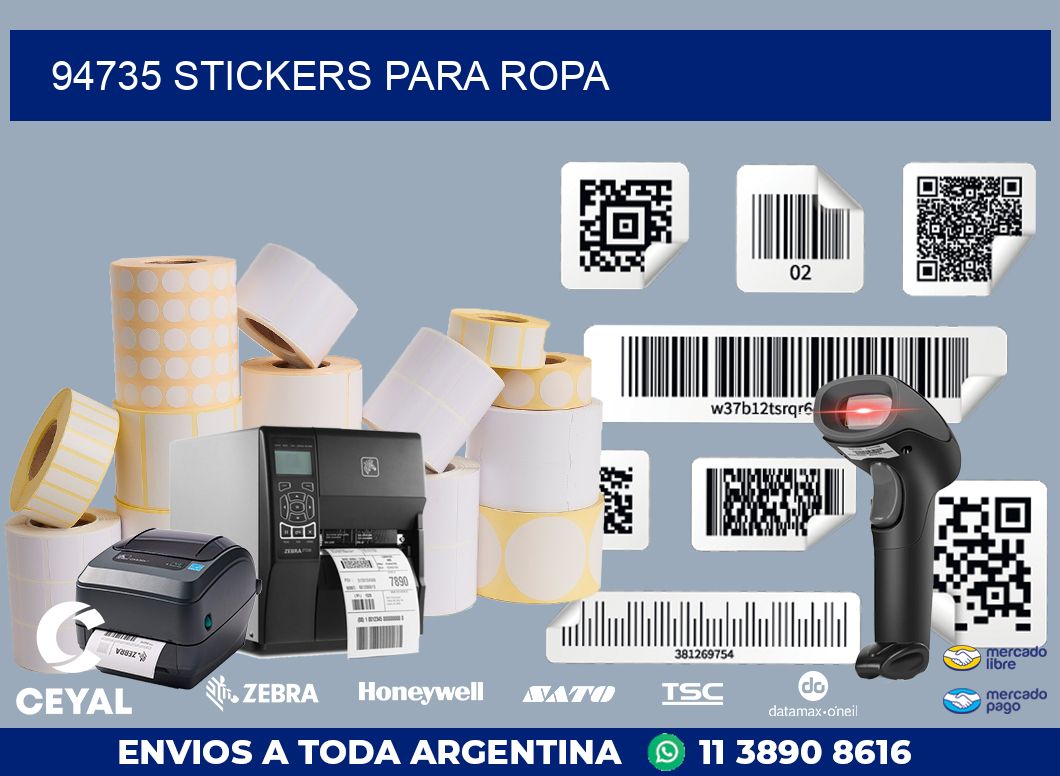 94735 STICKERS PARA ROPA