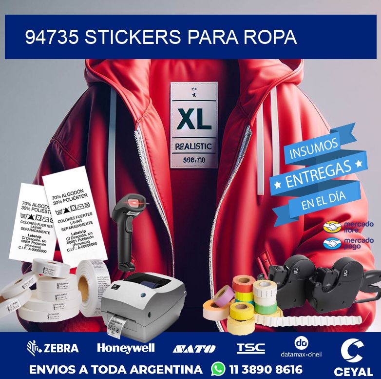 94735 STICKERS PARA ROPA