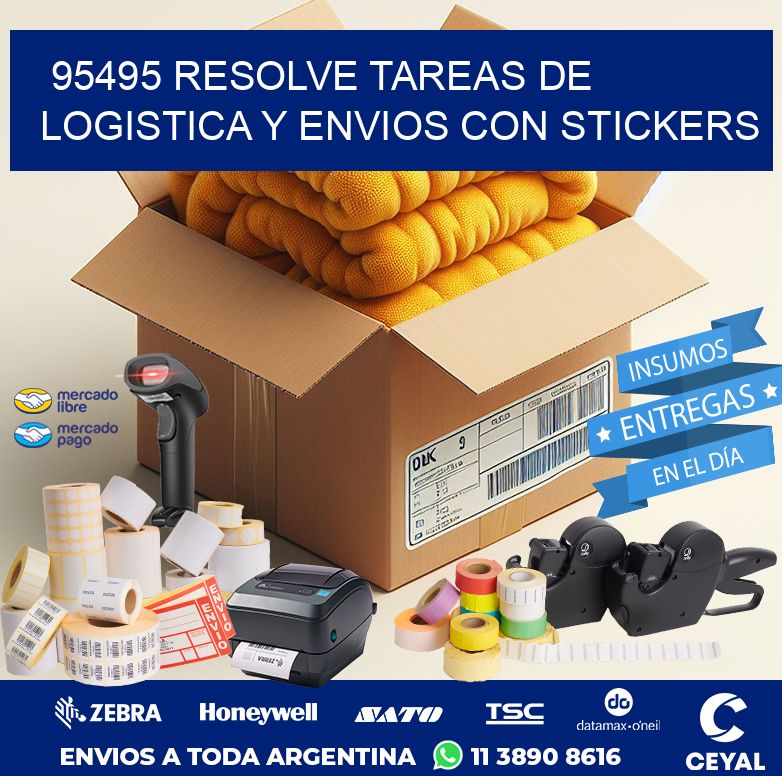 95495 RESOLVE TAREAS DE LOGISTICA Y ENVIOS CON STICKERS