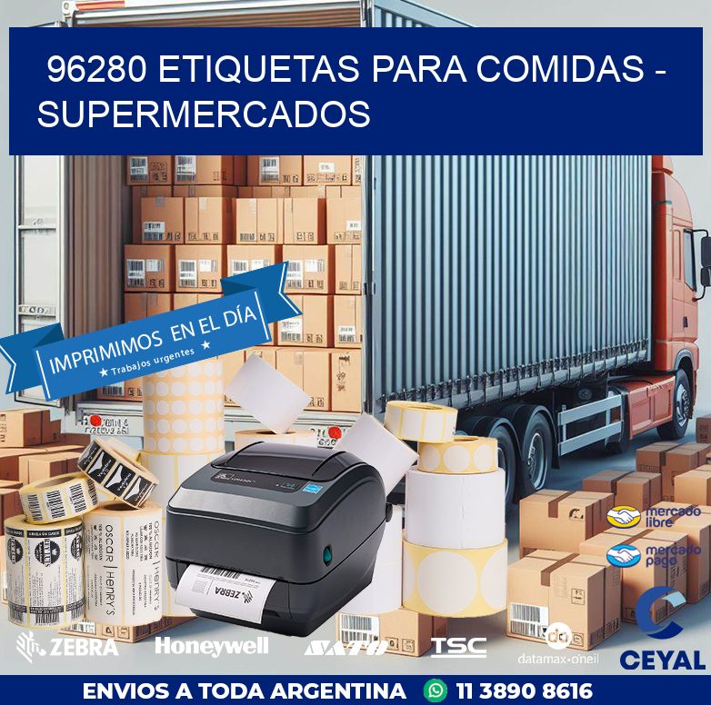 96280 ETIQUETAS PARA COMIDAS - SUPERMERCADOS
