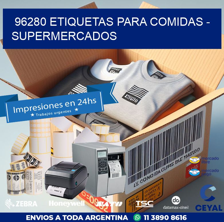 96280 ETIQUETAS PARA COMIDAS - SUPERMERCADOS