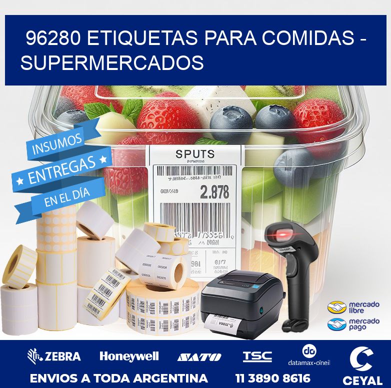 96280 ETIQUETAS PARA COMIDAS – SUPERMERCADOS