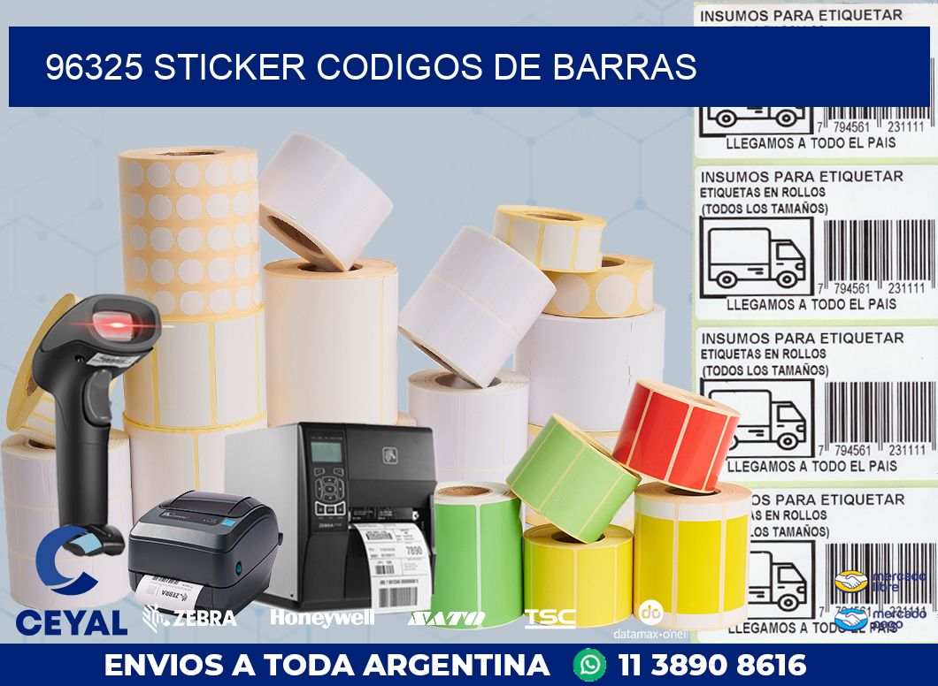 96325 STICKER CODIGOS DE BARRAS