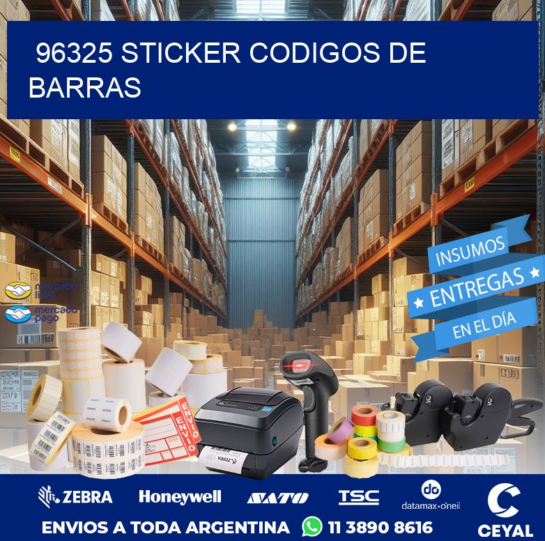 96325 STICKER CODIGOS DE BARRAS
