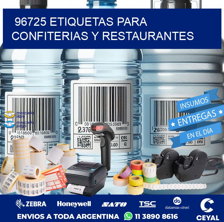 96725 ETIQUETAS PARA CONFITERIAS Y RESTAURANTES