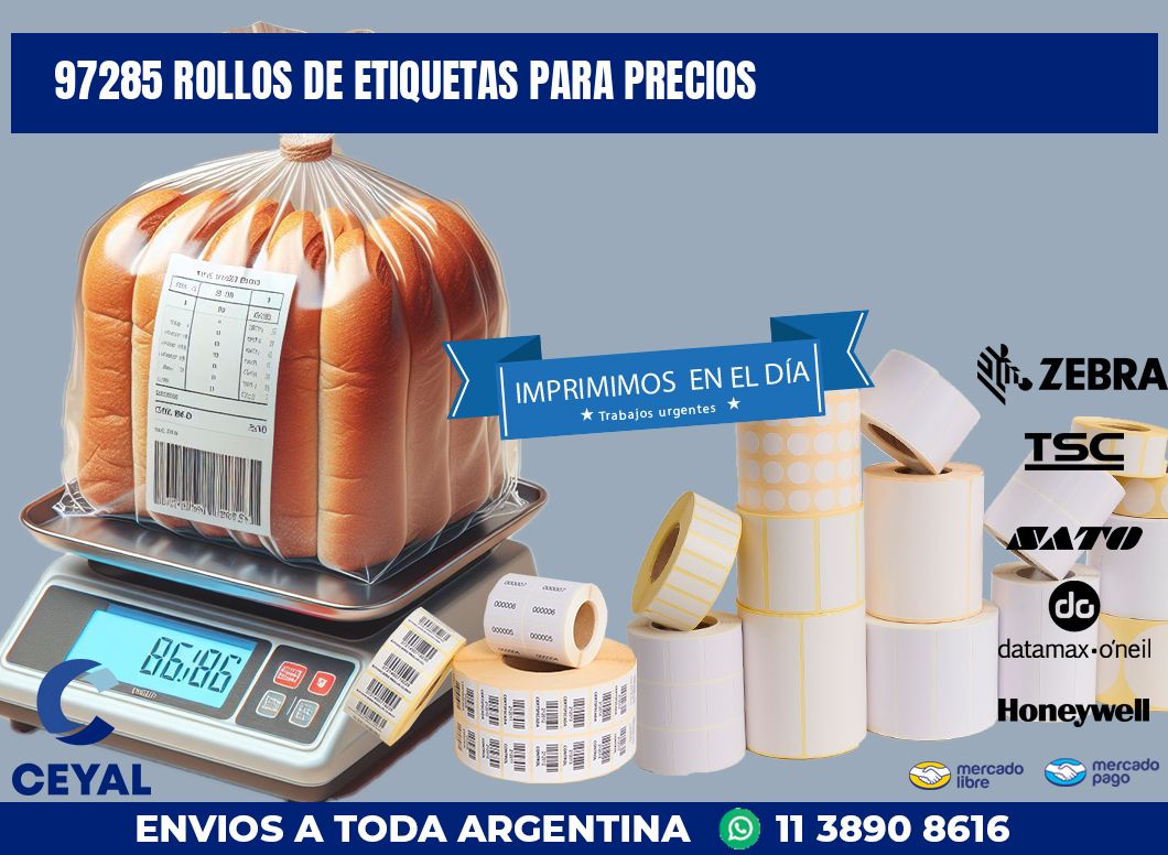 97285 ROLLOS DE ETIQUETAS PARA PRECIOS
