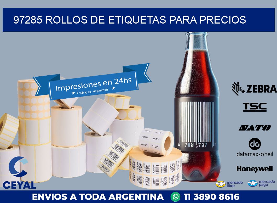 97285 ROLLOS DE ETIQUETAS PARA PRECIOS