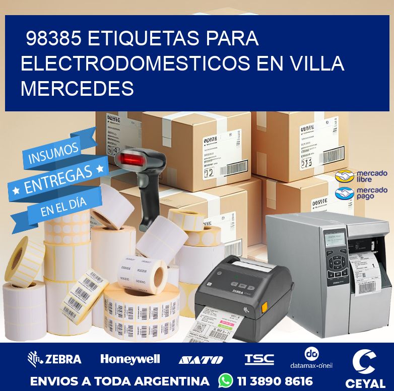 98385 ETIQUETAS PARA ELECTRODOMESTICOS EN VILLA MERCEDES