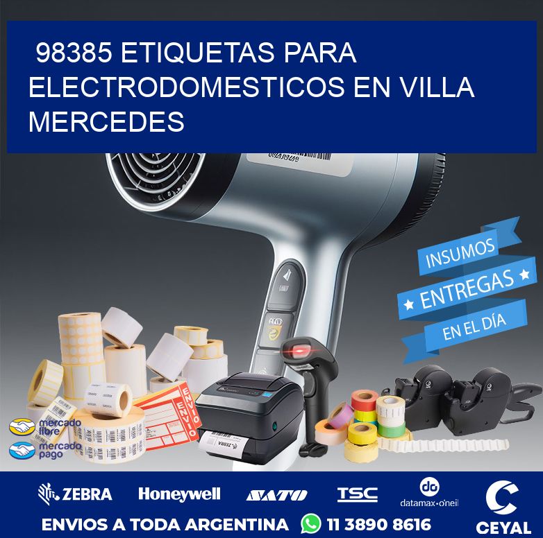 98385 ETIQUETAS PARA ELECTRODOMESTICOS EN VILLA MERCEDES