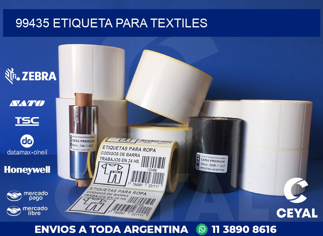 99435 ETIQUETA PARA TEXTILES