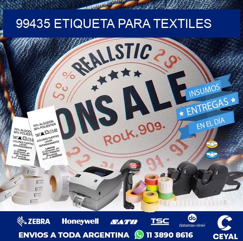 99435 ETIQUETA PARA TEXTILES