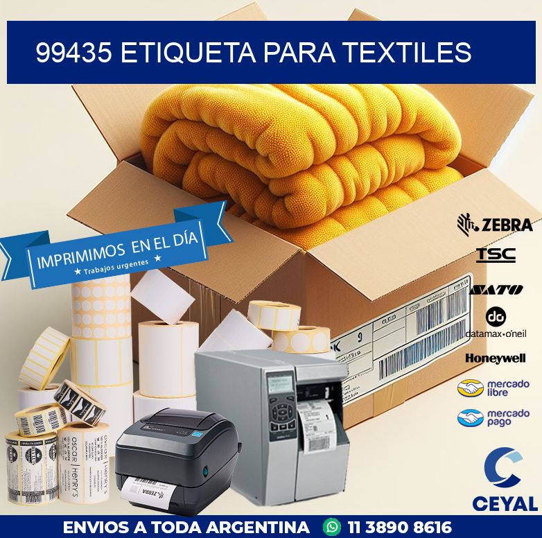 99435 ETIQUETA PARA TEXTILES