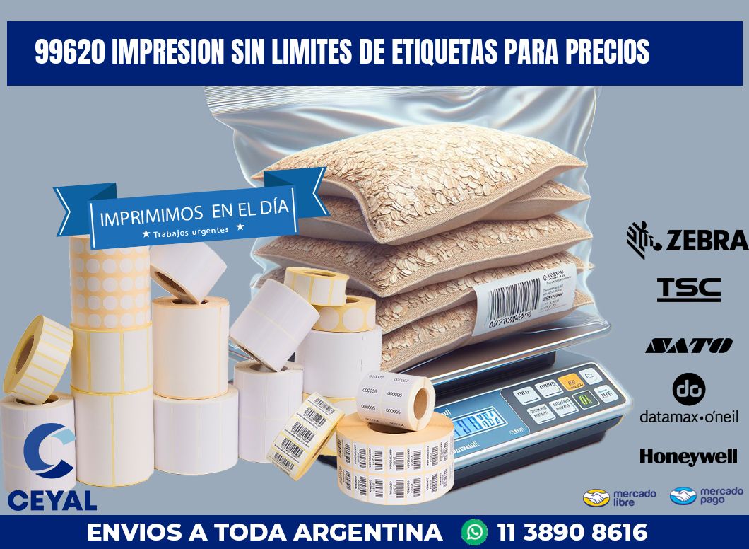 99620 IMPRESION SIN LIMITES DE ETIQUETAS PARA PRECIOS