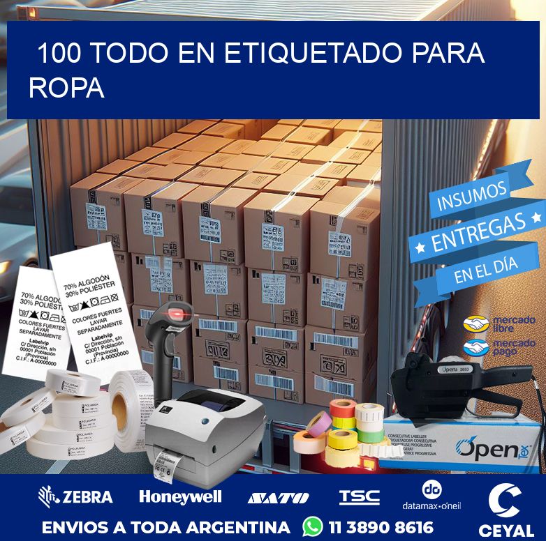 100 TODO EN ETIQUETADO PARA ROPA