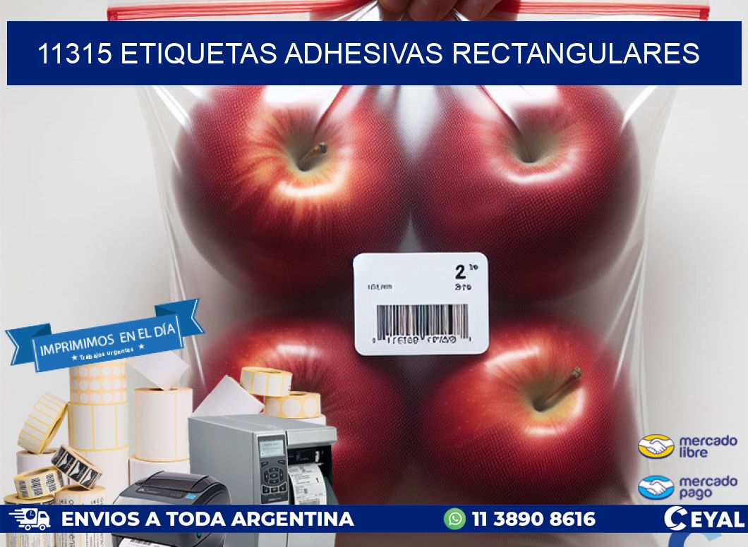 11315 ETIQUETAS ADHESIVAS RECTANGULARES