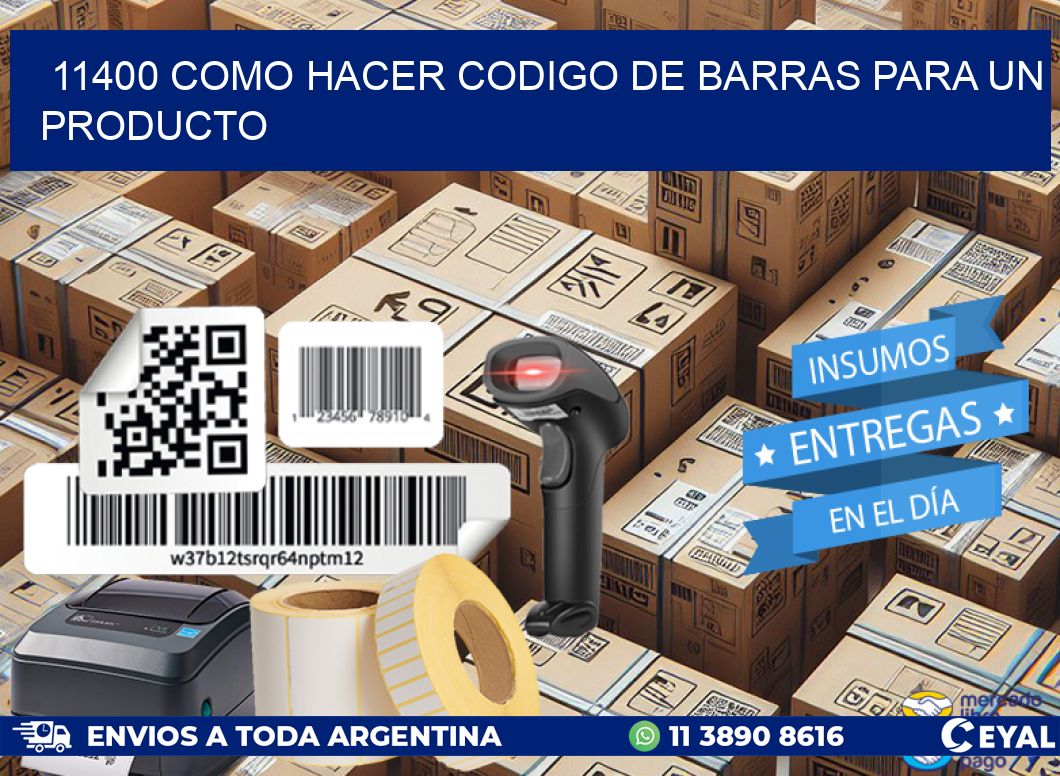 11400 como hacer codigo de barras para un producto