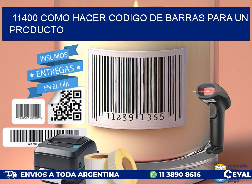 11400 como hacer codigo de barras para un producto