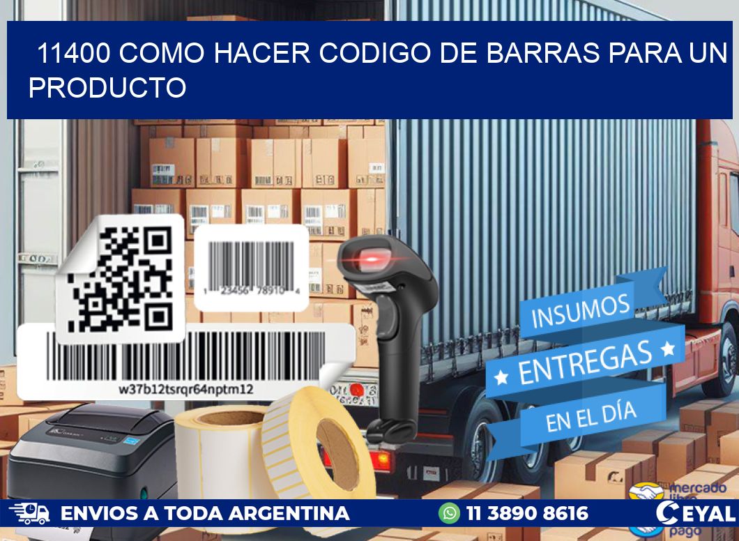 11400 como hacer codigo de barras para un producto