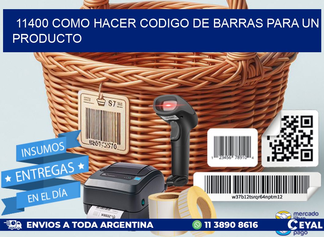 11400 como hacer codigo de barras para un producto