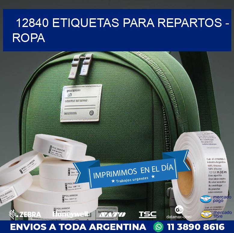 12840 ETIQUETAS PARA REPARTOS - ROPA