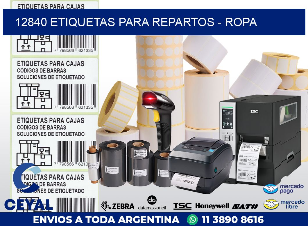 12840 ETIQUETAS PARA REPARTOS - ROPA