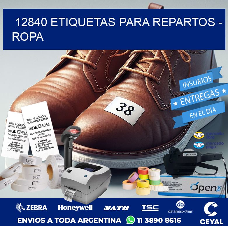 12840 ETIQUETAS PARA REPARTOS – ROPA