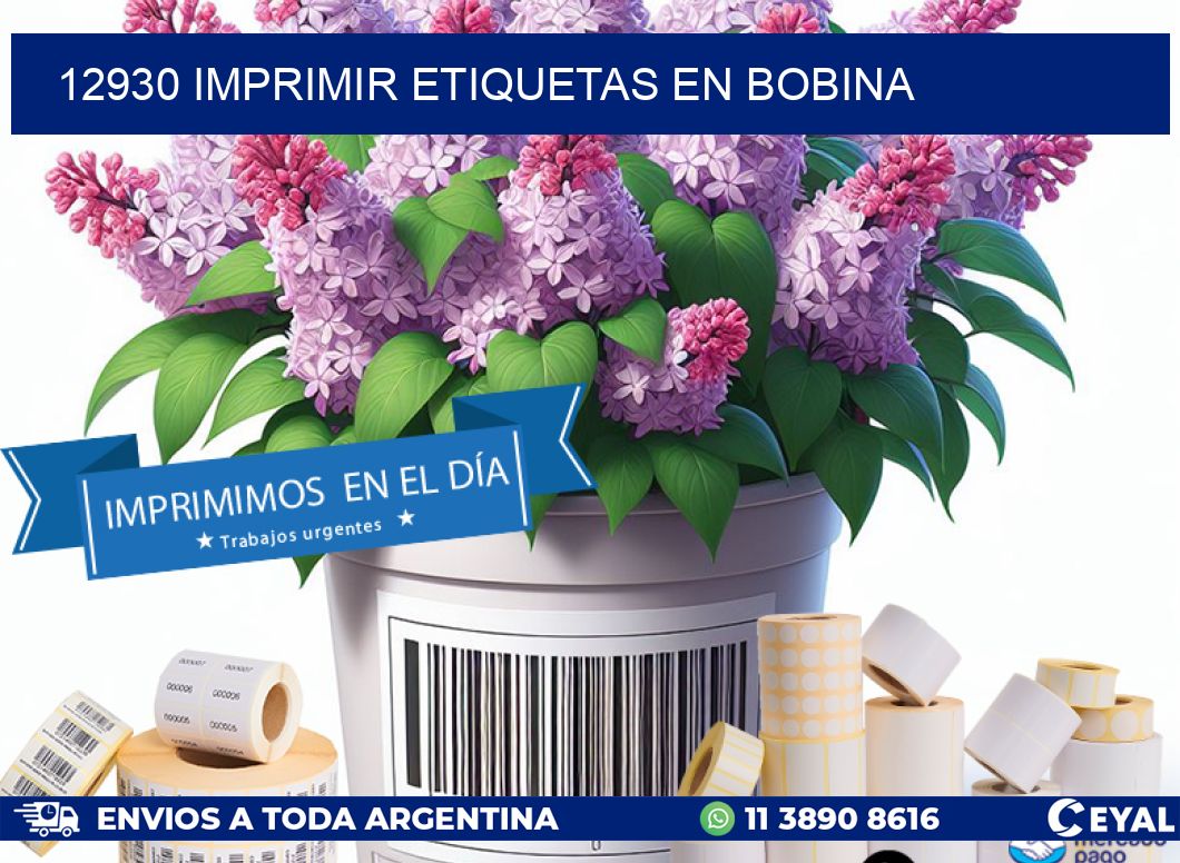 12930 imprimir etiquetas en bobina